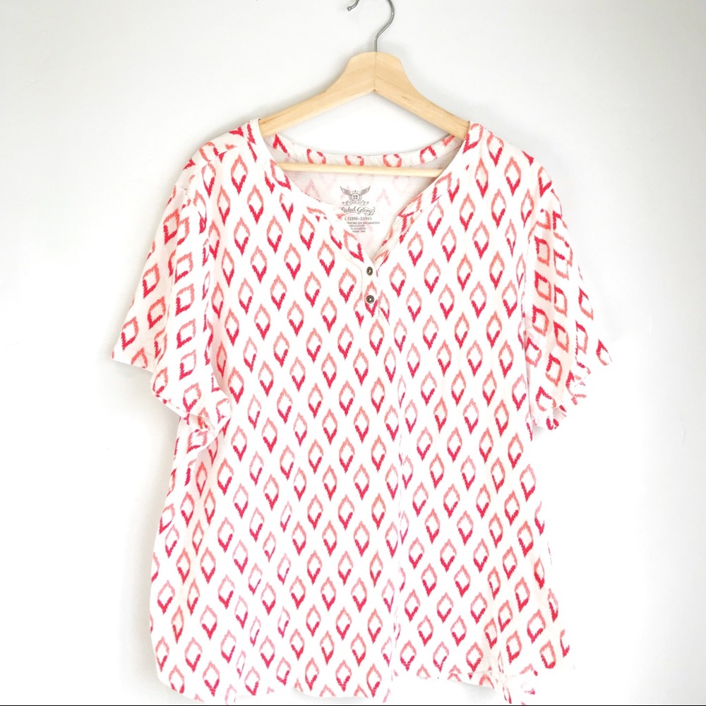 ⚡️Spring Sale⚡️ Printed Short Sleeve Top